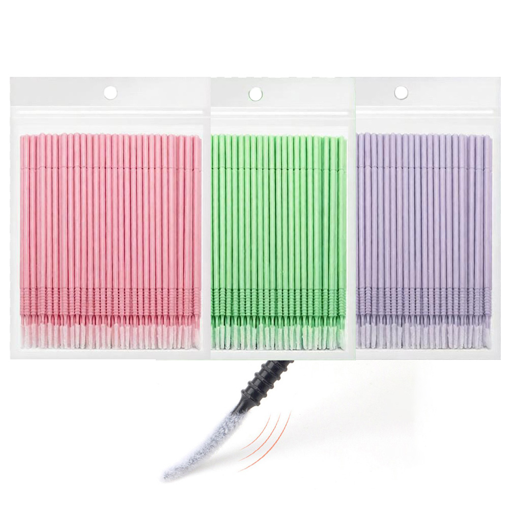 Lash Adhesive Glue - 500 szt. Patyczków do czyszczenia rzęs,