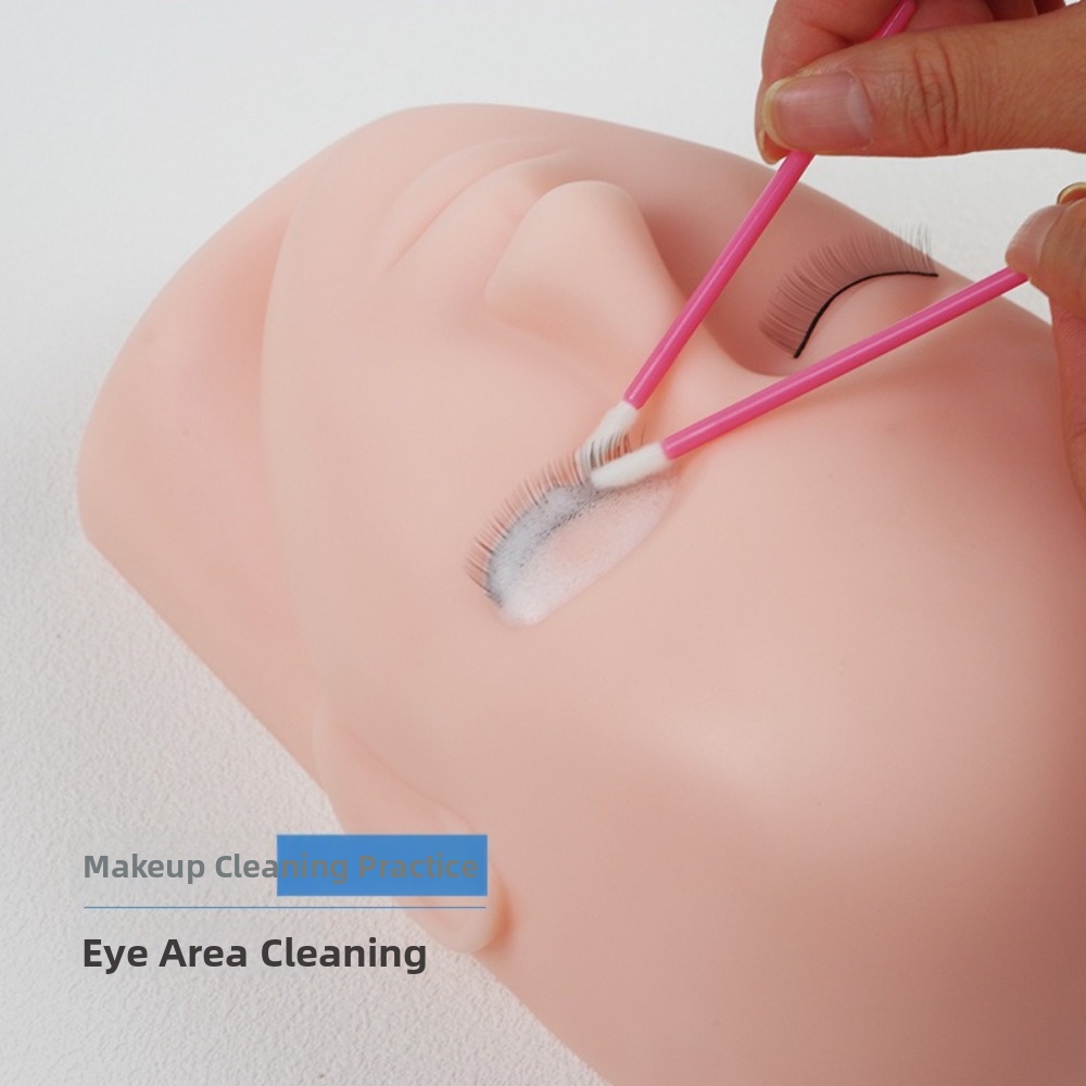 Eyelash Extension For Men - Miękka silikonowa główka treningowa do przedłużania