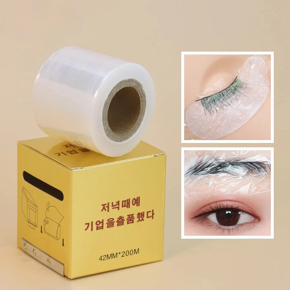 Eyelash Extension Permanent - GLAMLASH 200M Przezroczysta folia plastikowa do