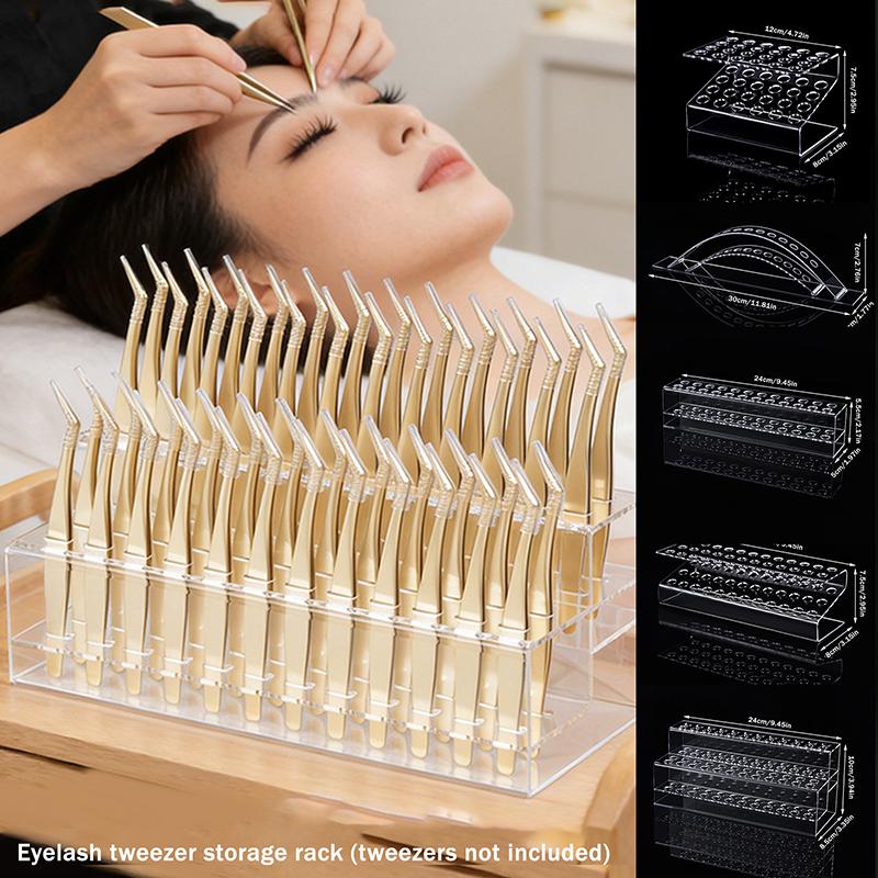 Eyelash Extension Salon - Pudełko do przechowywania pęset, wielootworowy organizer