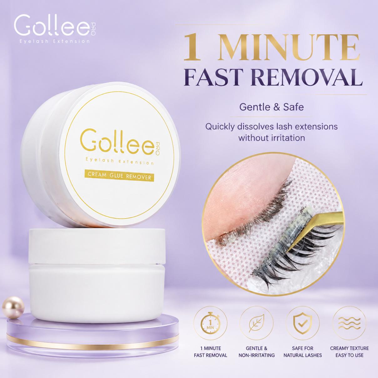 Lash Removal Cream - Gollee Peach Smell 15g Krem do