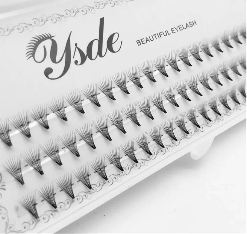 Eyelash Extension For Big Eyes - 60 wiązek/zestaw Naturalne rzęsy 6D czarne
