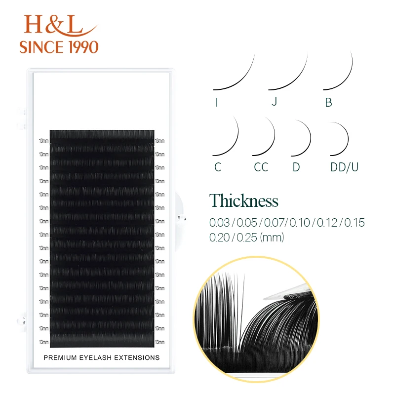 Eyelash Extension Human Hair - H&L SINCE 1990 16-rzędowe sztuczne rzęsy