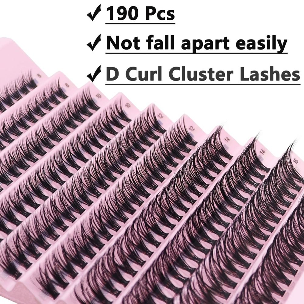 Individual Lash Tray - Kępki rzęs 40D 8/10/12/14/16mm, mieszane, naturalne,