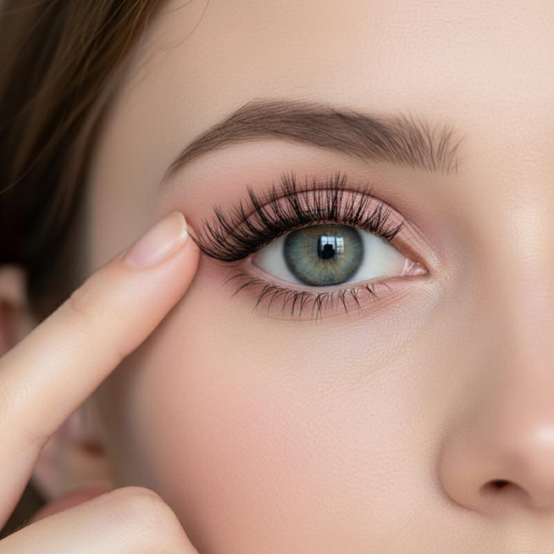 Lash Adhesive Glue - Czarne kępki rzęs samoprzylepne bez kleju,