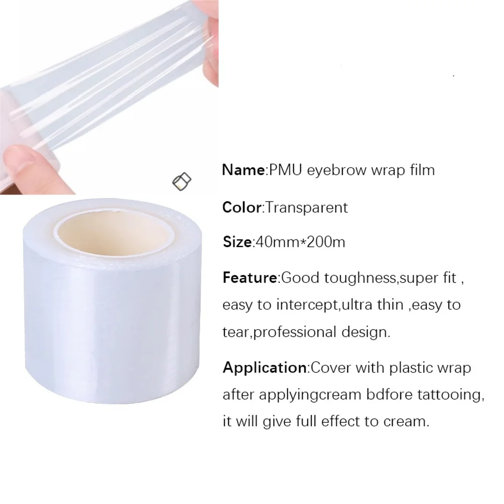 Eyelash Extension Permanent - 1 Rolka 200M Przezroczysta Folia Plastikowa