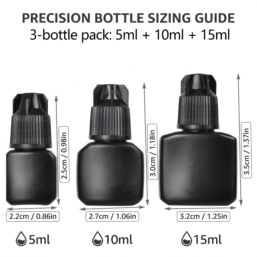 3 szt. Puste butelki na klej d – Refill Eyelash Extension recenzja i cena