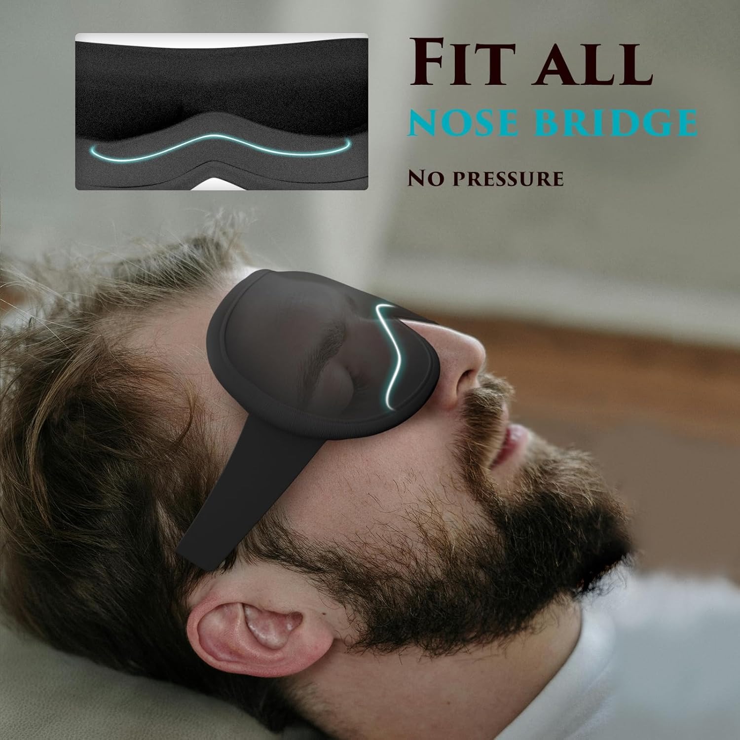 Maska na oczy do spania - Mask – Eyelash Extension For Men recenzja i cena