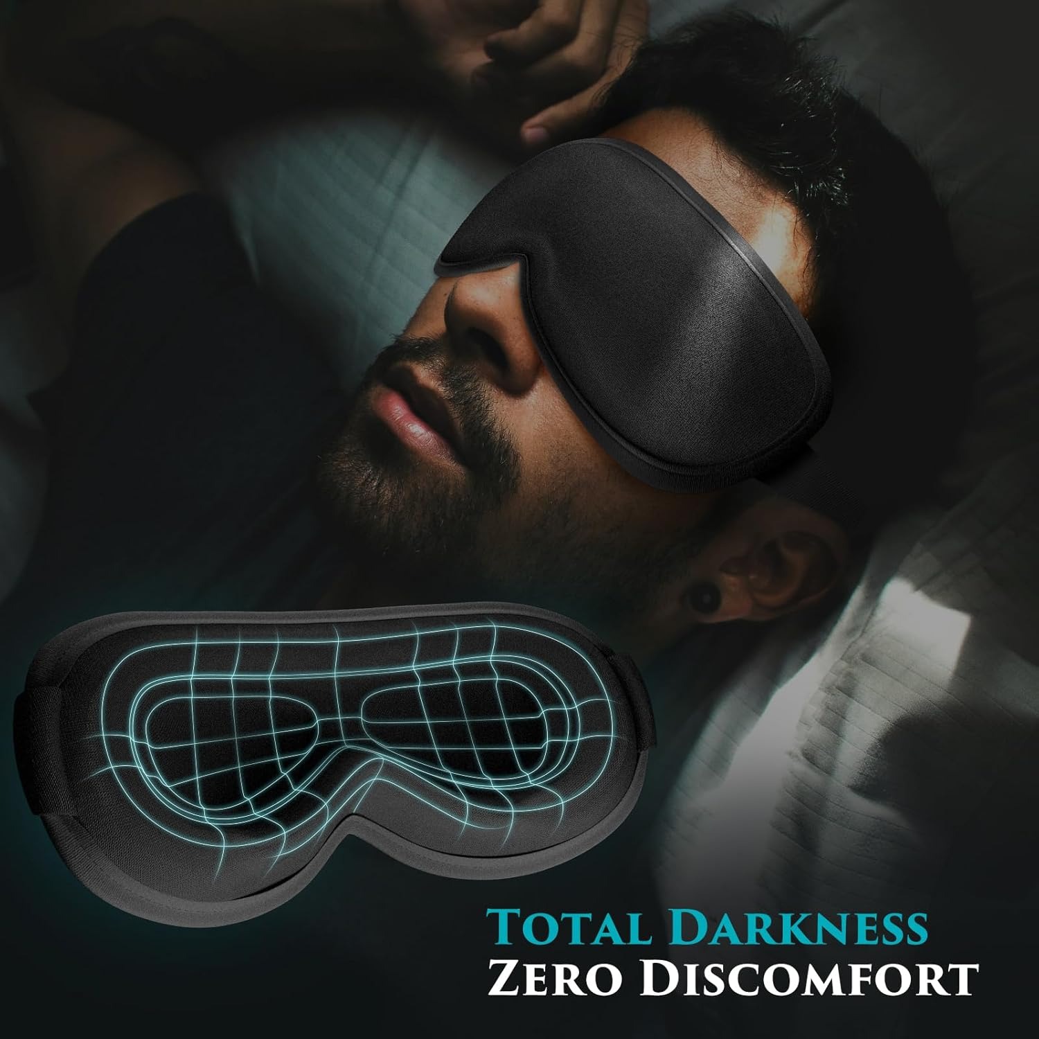 Maska na oczy do spania - Mask – Eyelash Extension For Men recenzja i cena