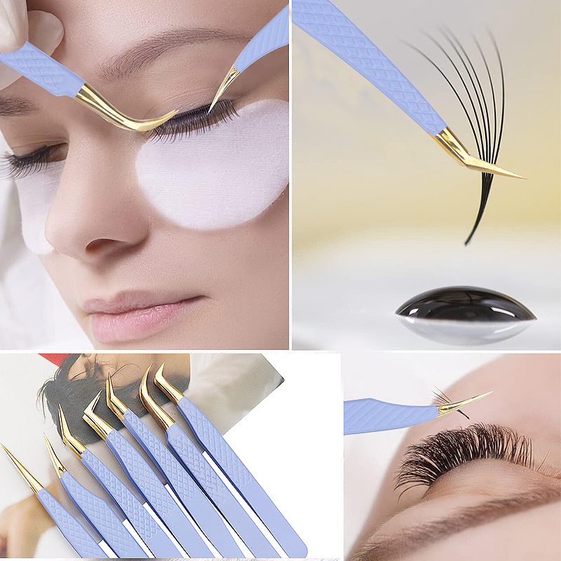 Fioletowe pęsety do przedłużan – Refill Eyelash Extension recenzja i cena