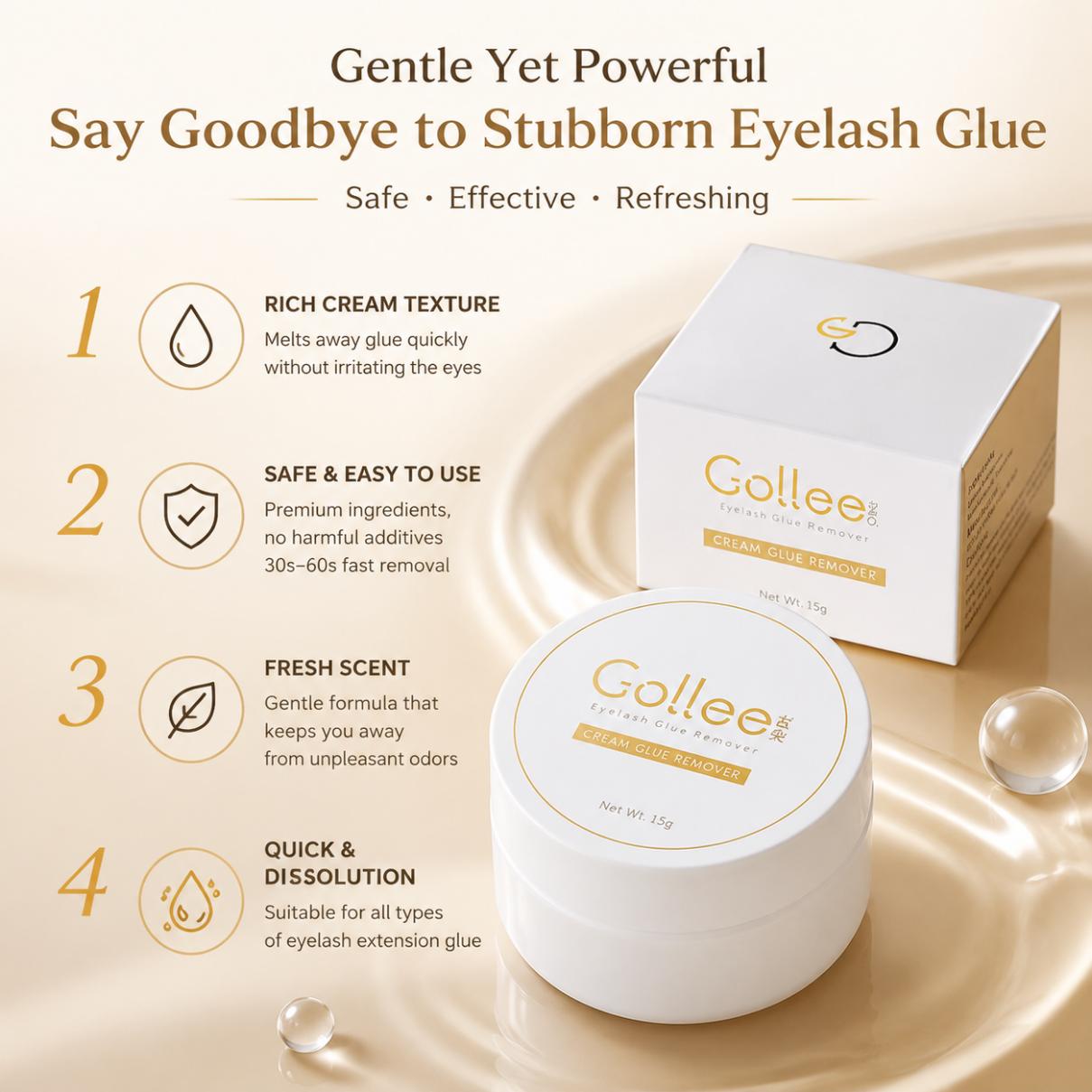 Gollee Peach Smell 15g Krem do – Lash Removal Cream recenzja i cena
