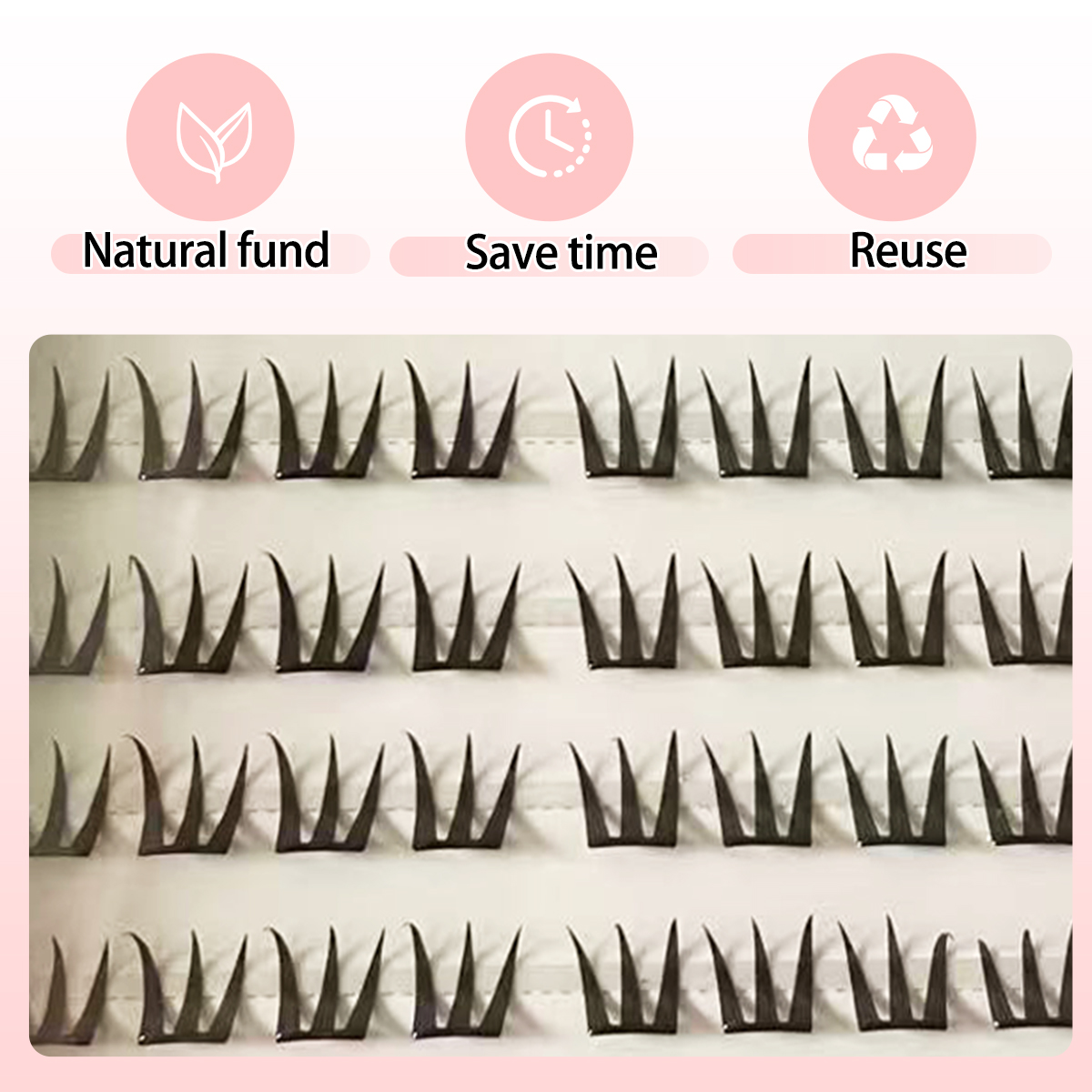 Łatwe w aplikacji kępki rzęs b – Eyelash Extension Human Hair recenzja i cena
