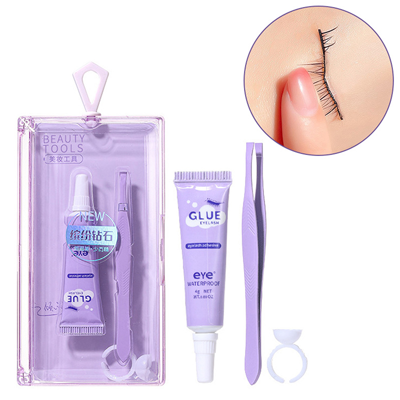 Klej do rzęs z zestawem pęset, – Eyelash Extension Eye Irritation recenzja i cena
