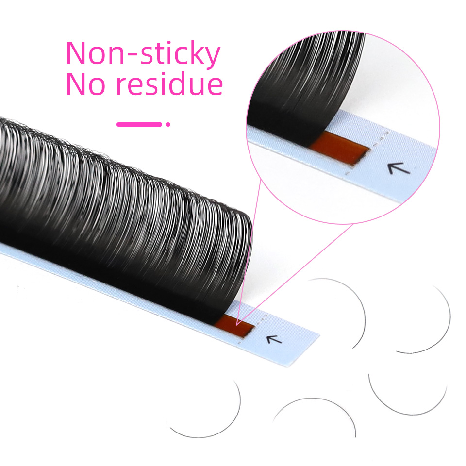 RUJADE 5 przypadków/partia szt – Eyelash Extension Human Hair recenzja i cena