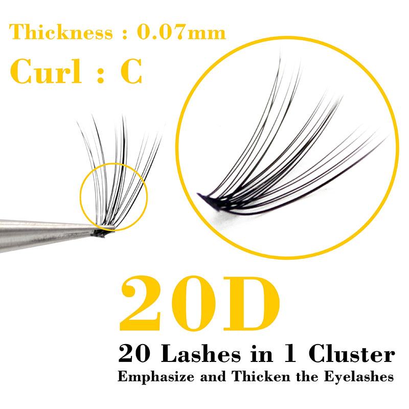 Kimcci 60 wiązek przedłużanie  – Eyelash Extension Human Hair recenzja i cena